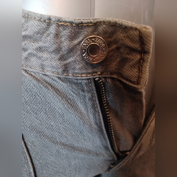 🍒 Zara Gray Cargo Pants Relaxed Fit - Picture 7 of 12
